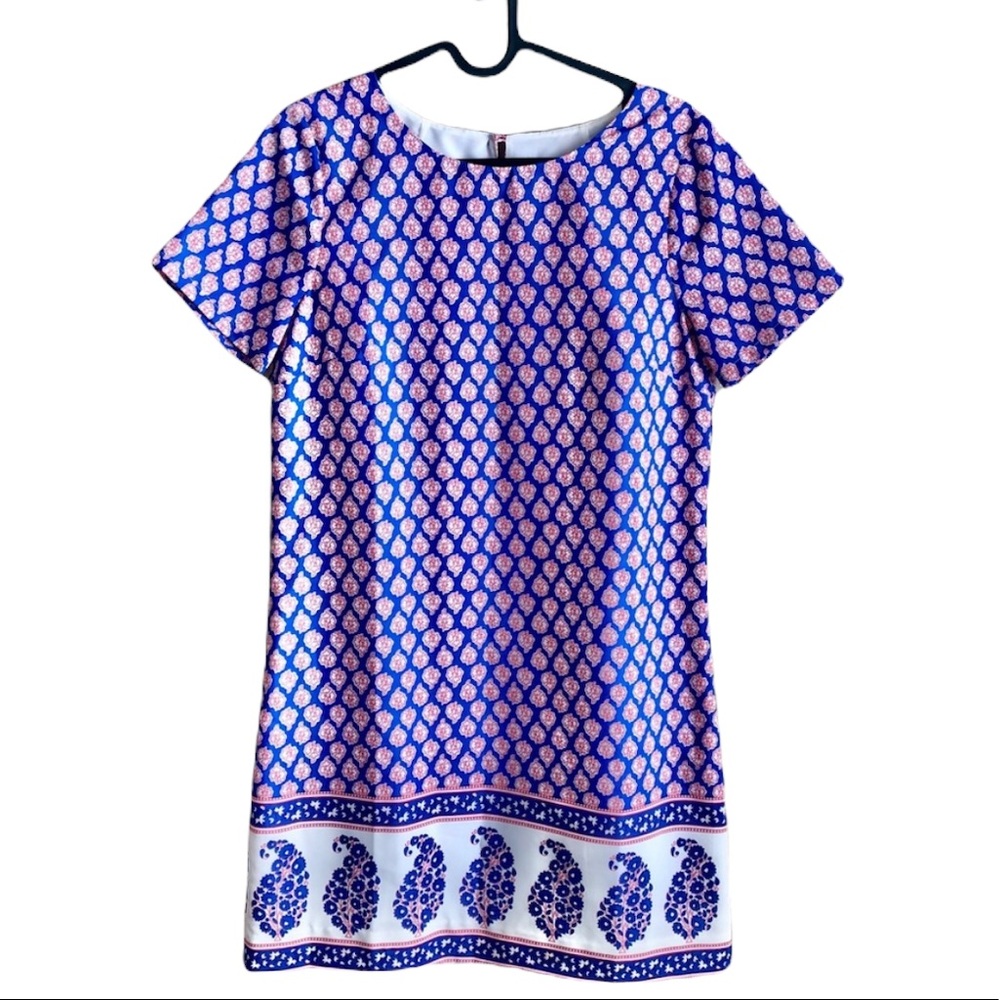 J. Crew Red White & Blue Shift Dress - Size Small